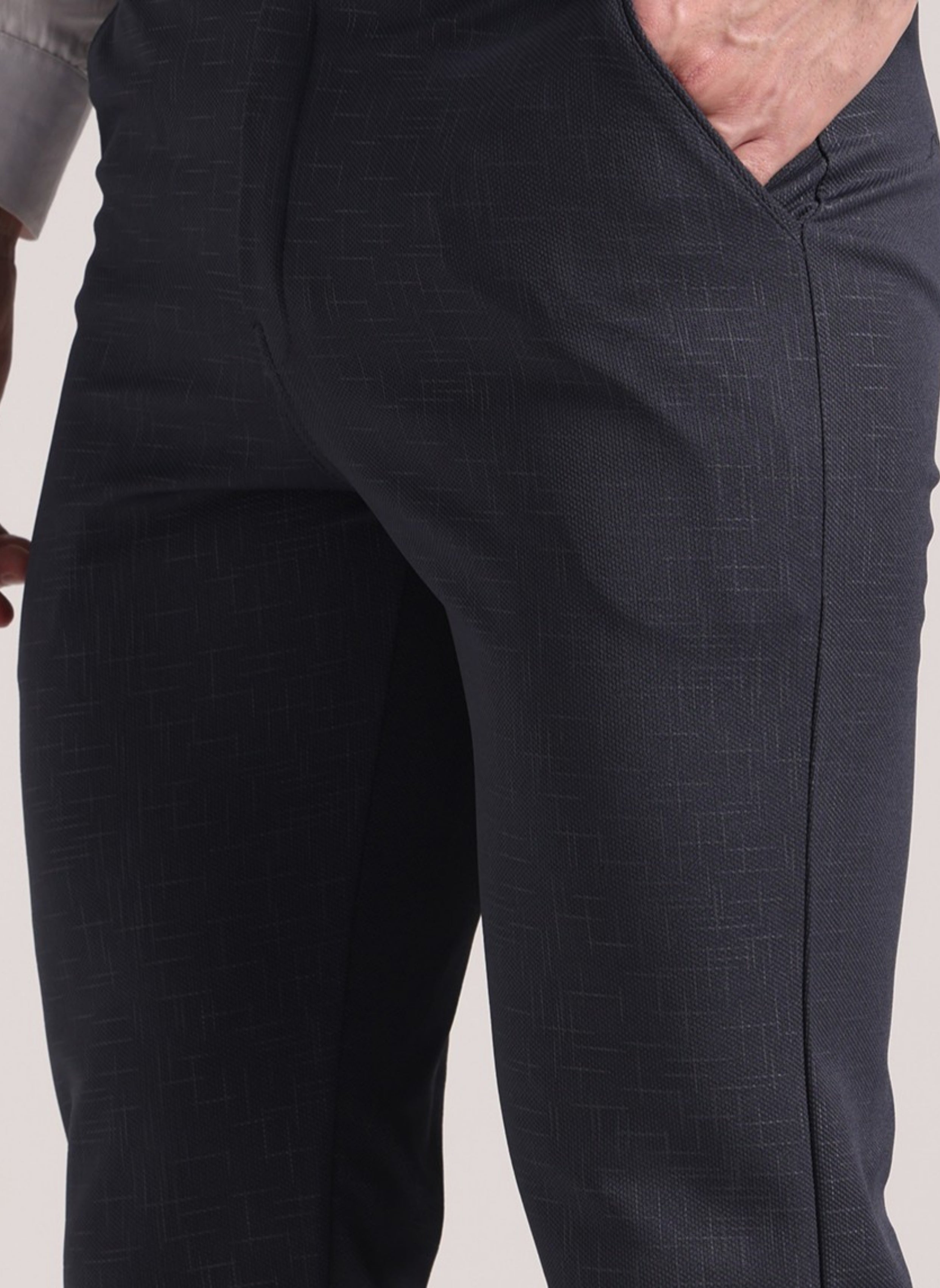 Men's Granite Grey Soft Lycra Trouser