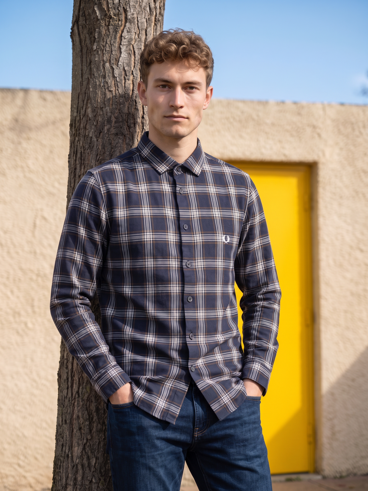 Men's Classic Plaid Long Sleeve Shirt
