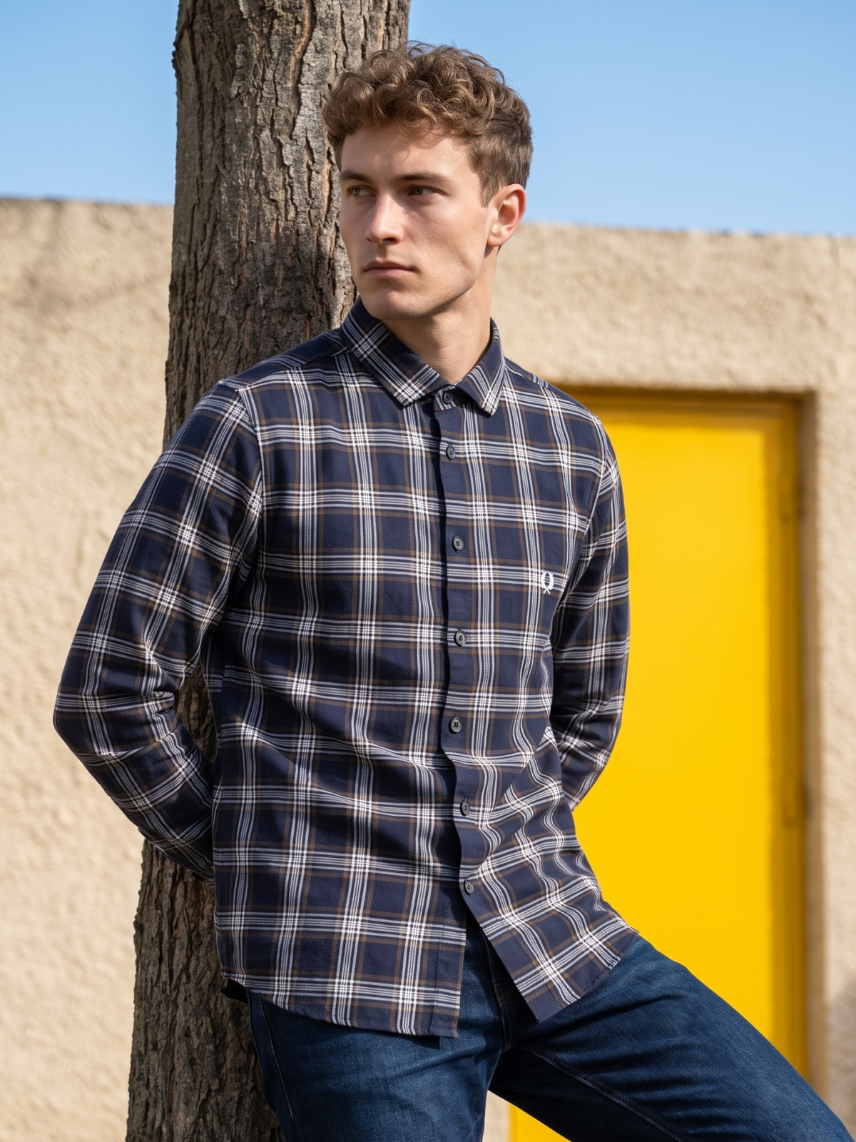 Men's Classic Plaid Long Sleeve Shirt