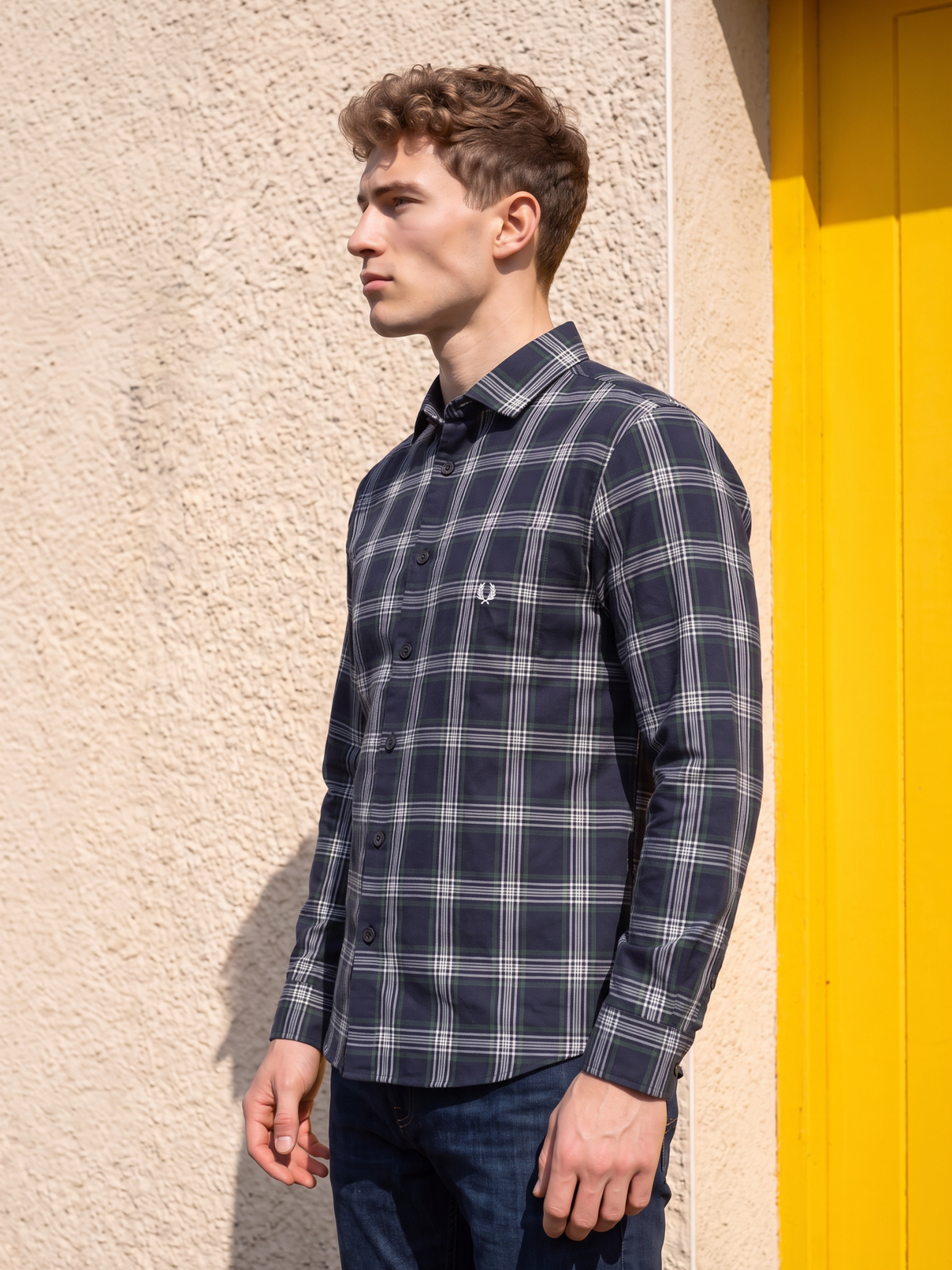 Men's Classic Plaid Long Sleeve Shirt