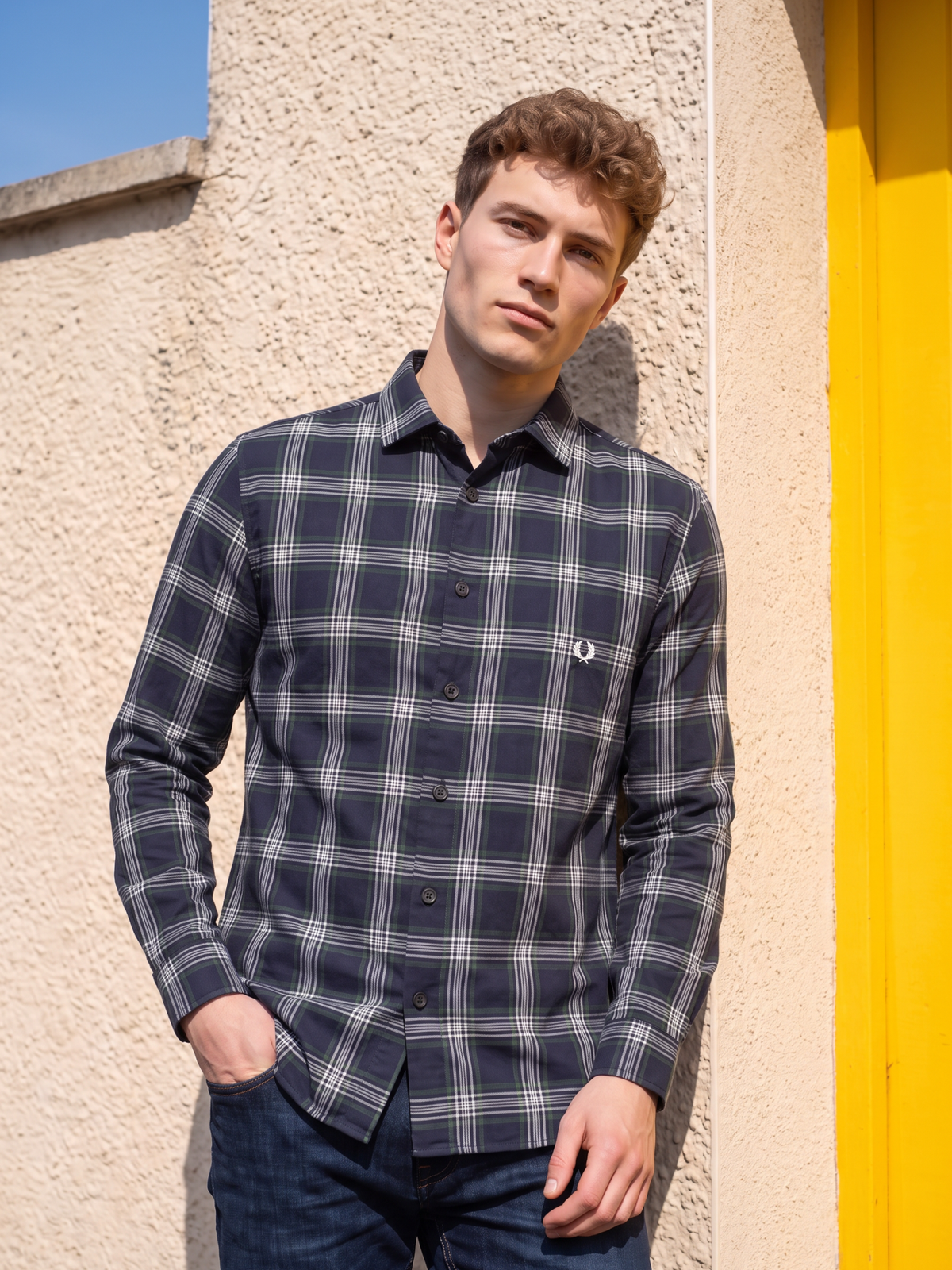 Men's Classic Plaid Long Sleeve Shirt