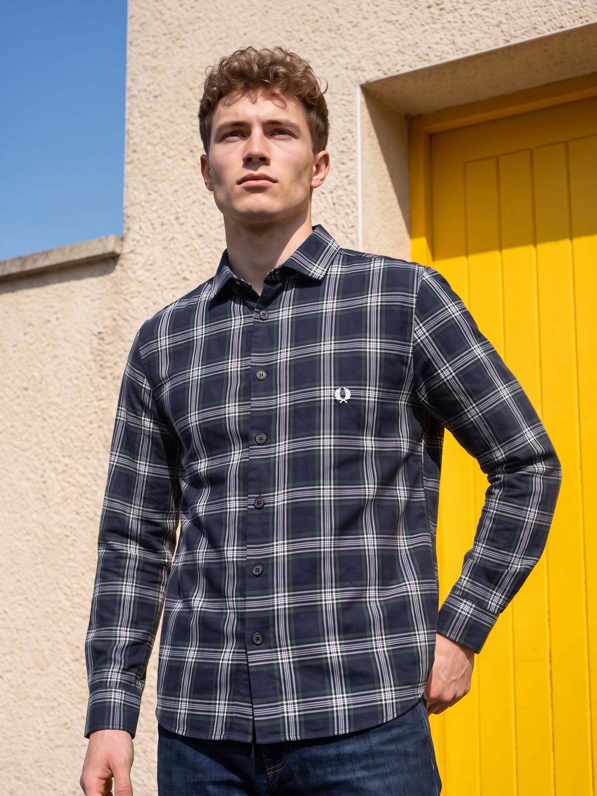 Men's Classic Plaid Long Sleeve Shirt