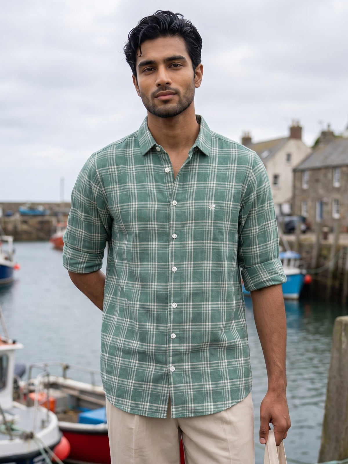 Men's Pista Checkered Casual Shirt