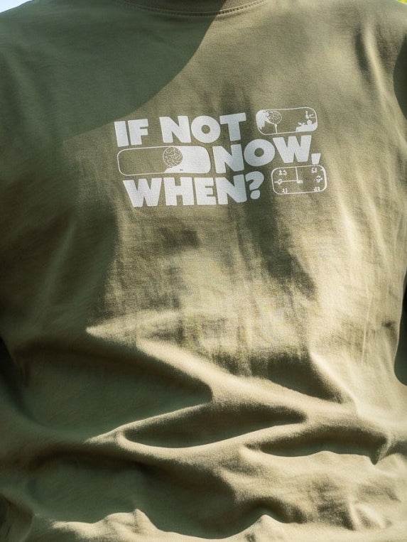Men’s Graphic Oversized T-Shirt - Olive