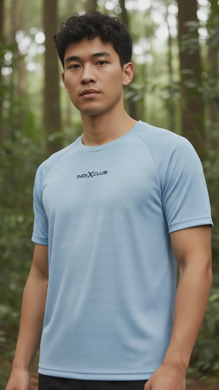 Men’s Sky Blue Performance Raglan Training Tee