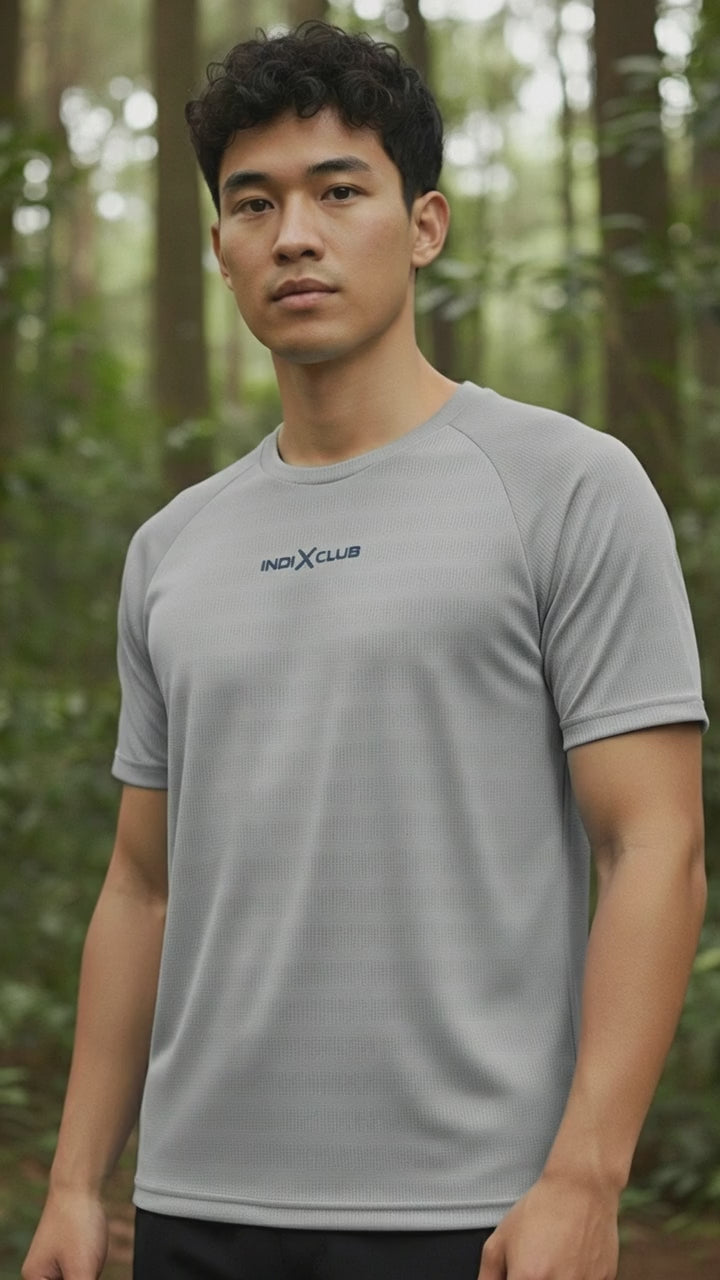 Men’s Grey Performance Raglan Training Tee