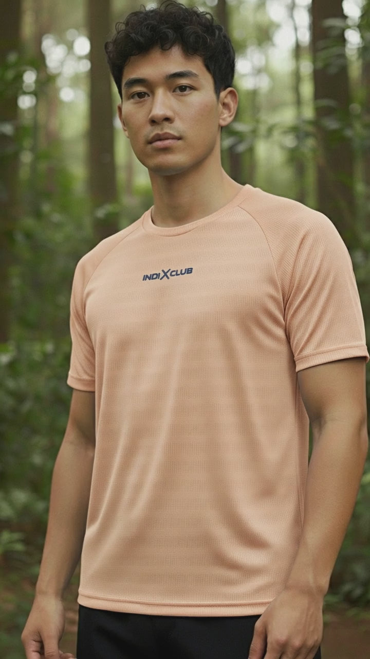 Men’s Blush Pink Performance Raglan Training Tee