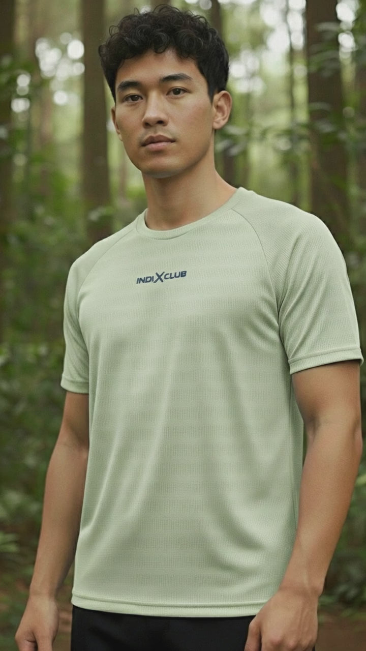 Men’s Lime Green Performance Raglan Training Tee