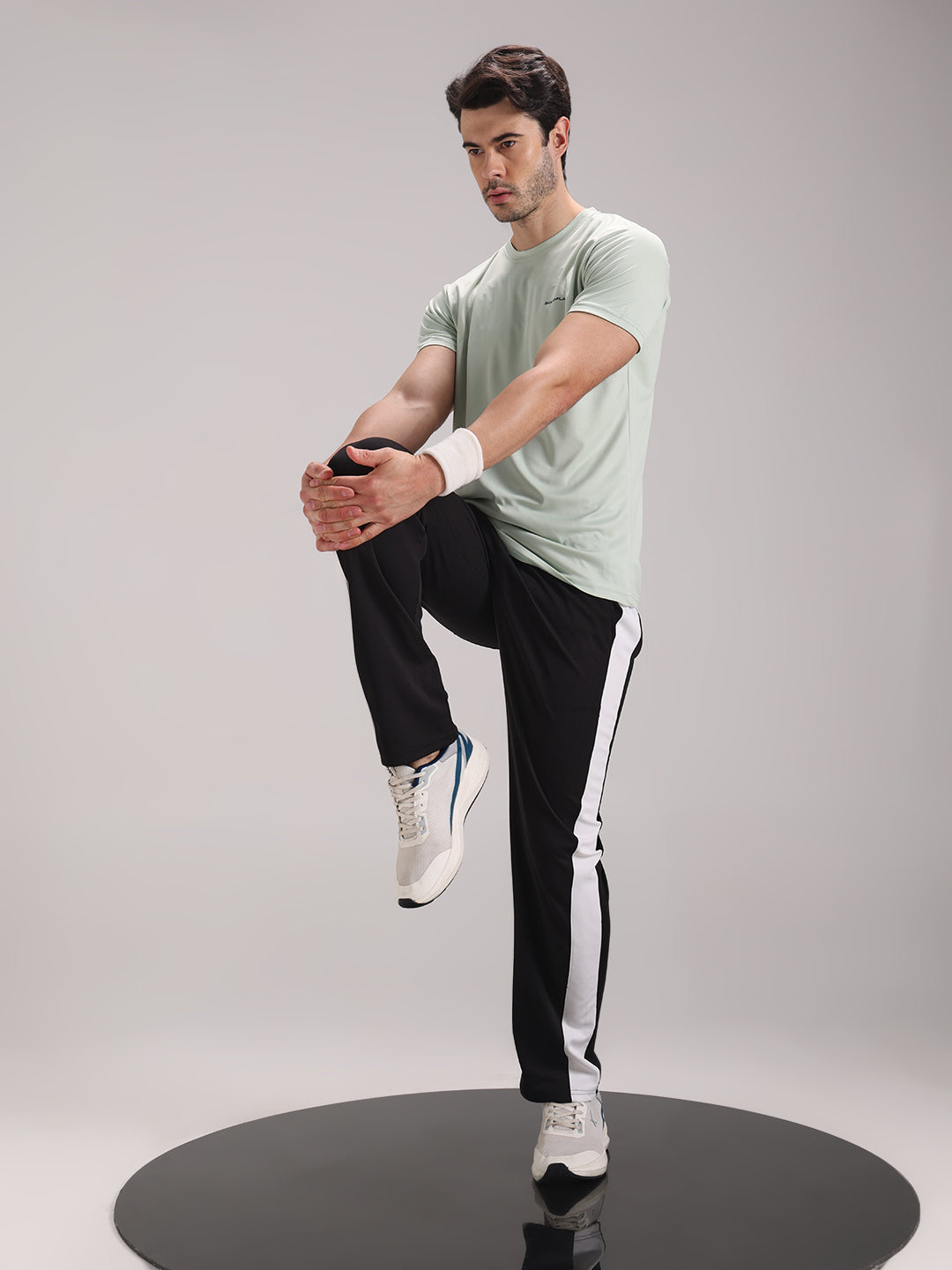 Men's Pastel Green Dri-Fit Sports T-shirt
