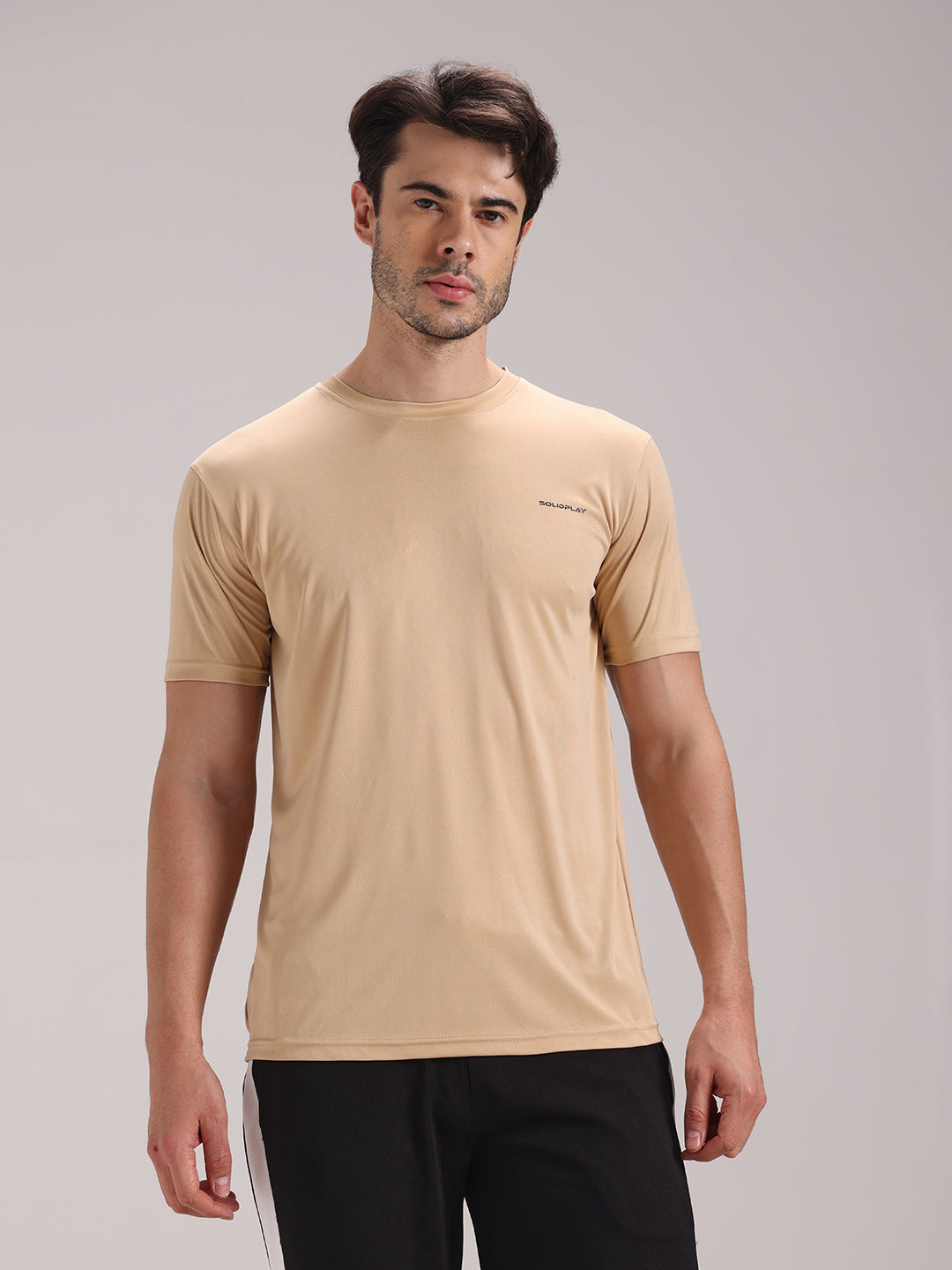 Men's Cream Dri-Fit Sports T-shirt