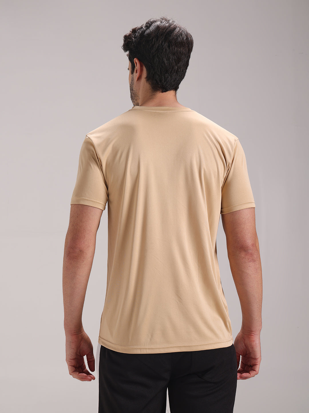 Men's Cream Dri-Fit Sports T-shirt