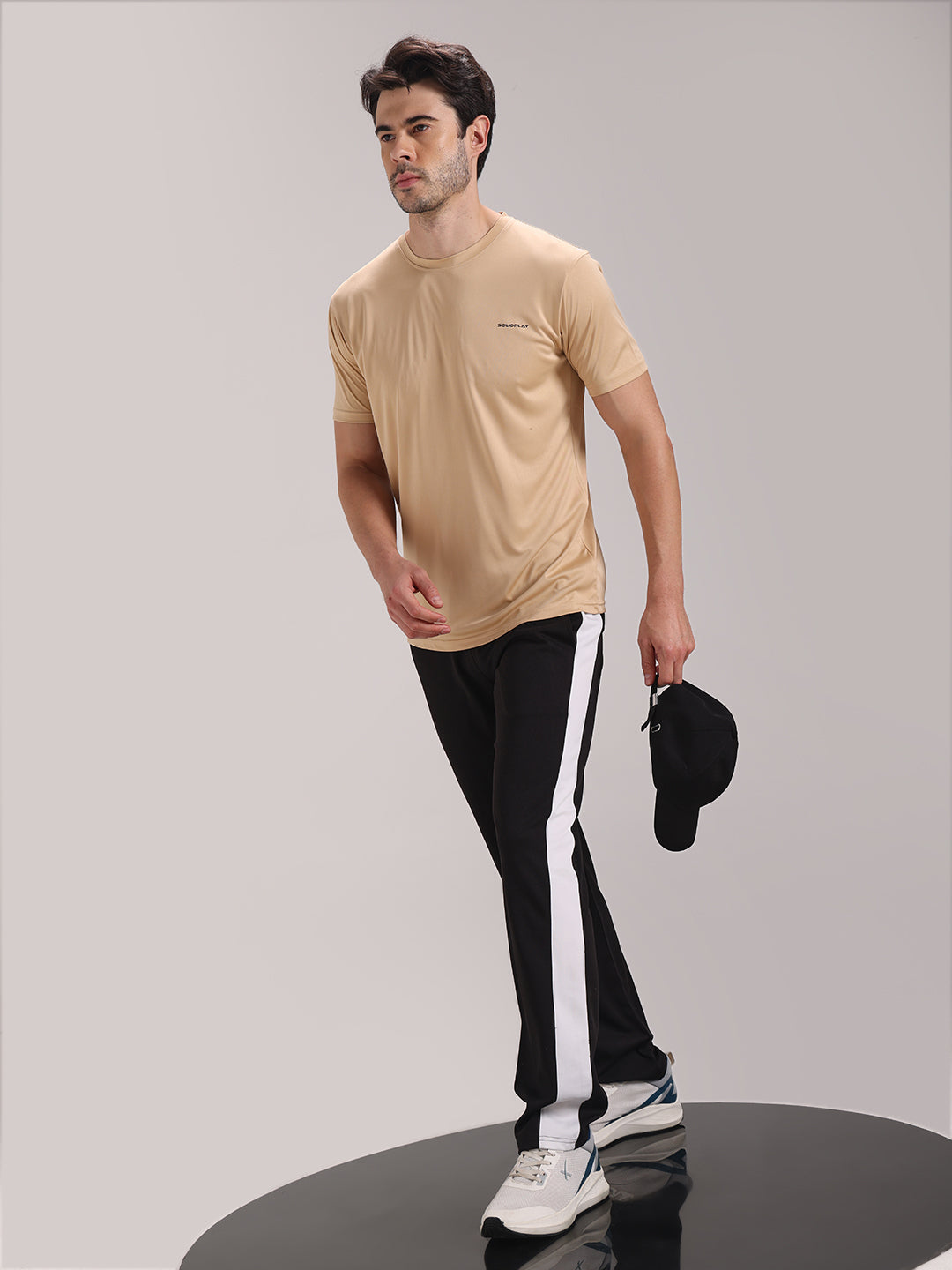 Men's Cream Dri-Fit Sports T-shirt