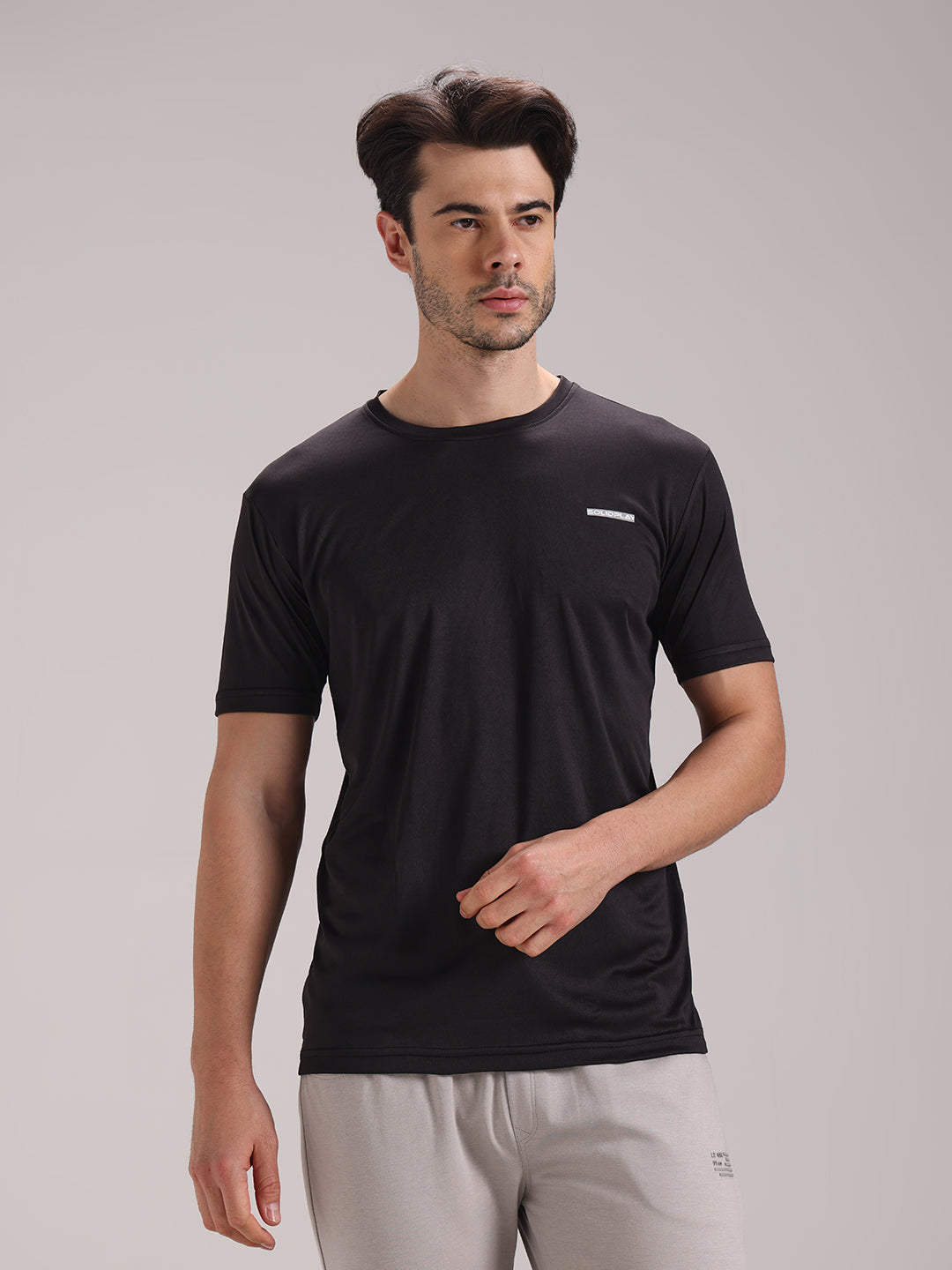 Men's Black Dri-Fit Sports T-shirt