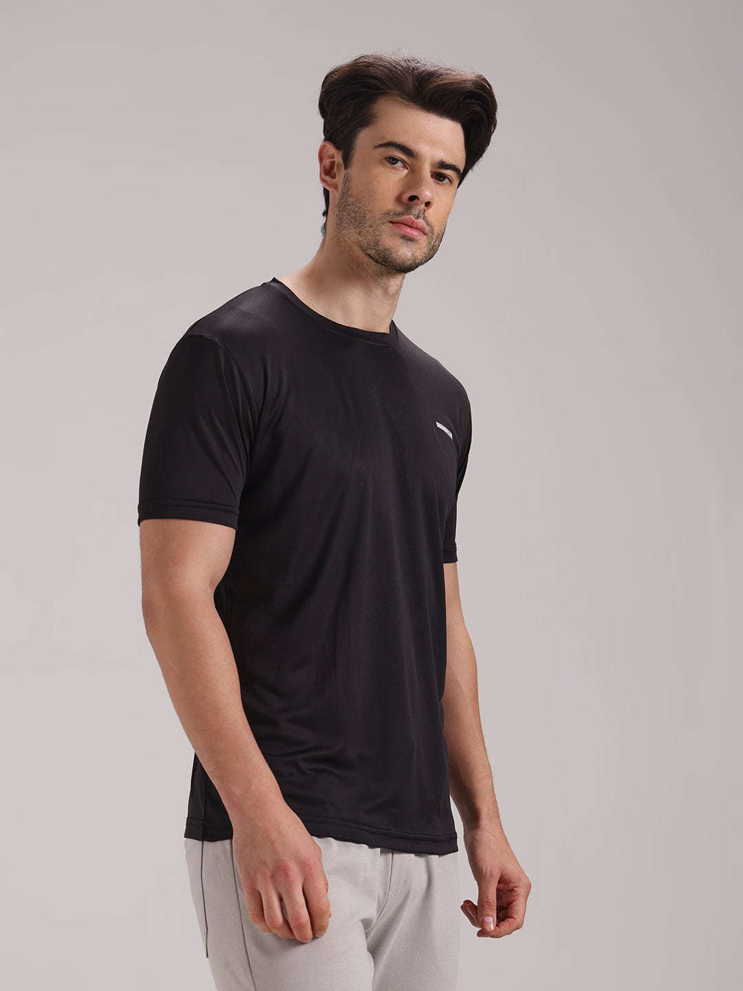 Men's Black Dri-Fit Sports T-shirt
