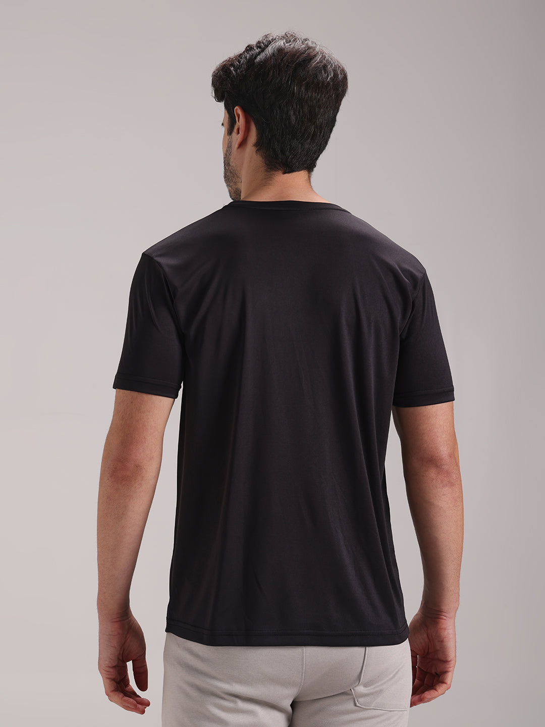 Men's Black Dri-Fit Sports T-shirt