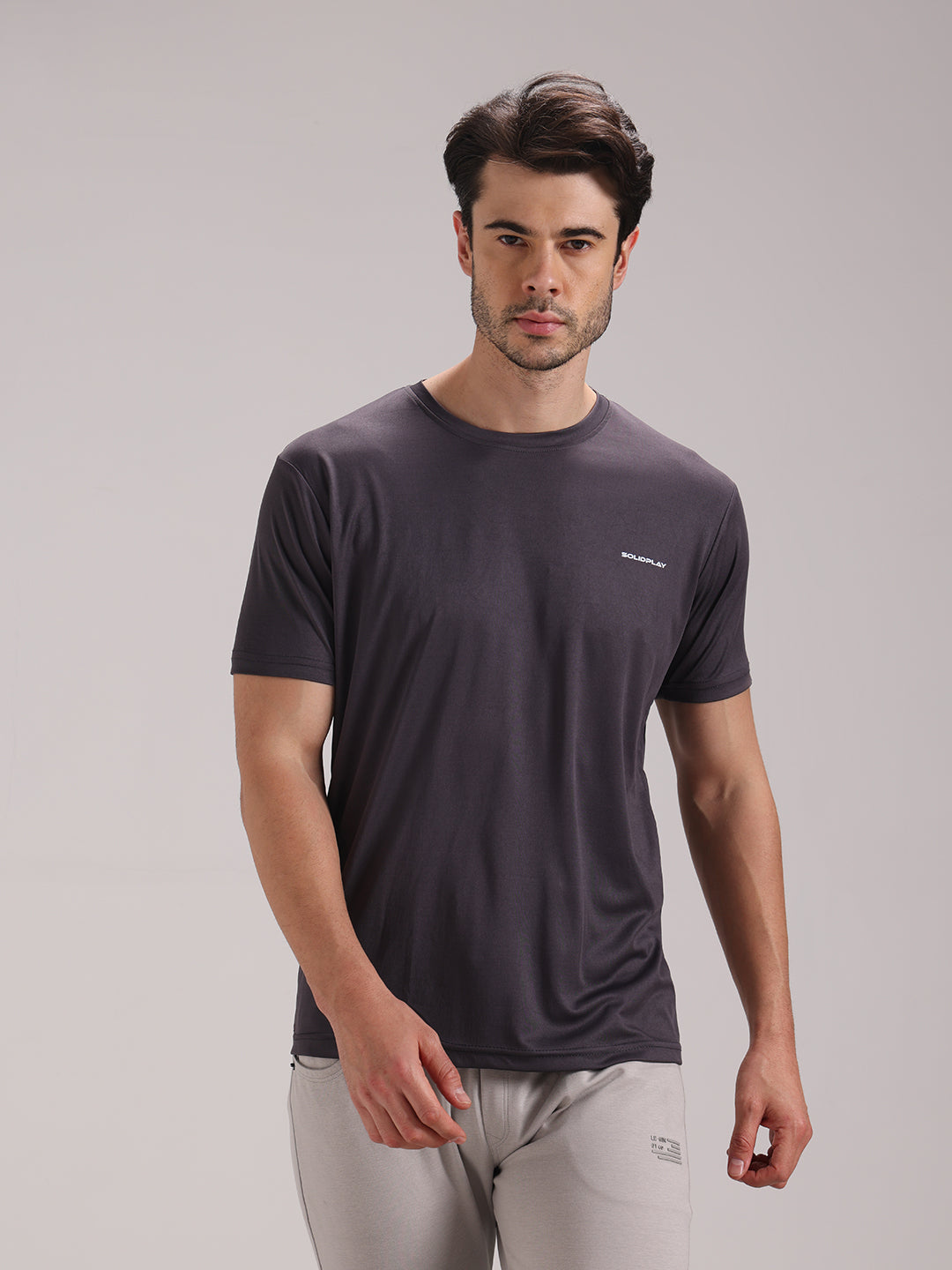Men's Granite Grey Dri-Fit Sports T-shirt