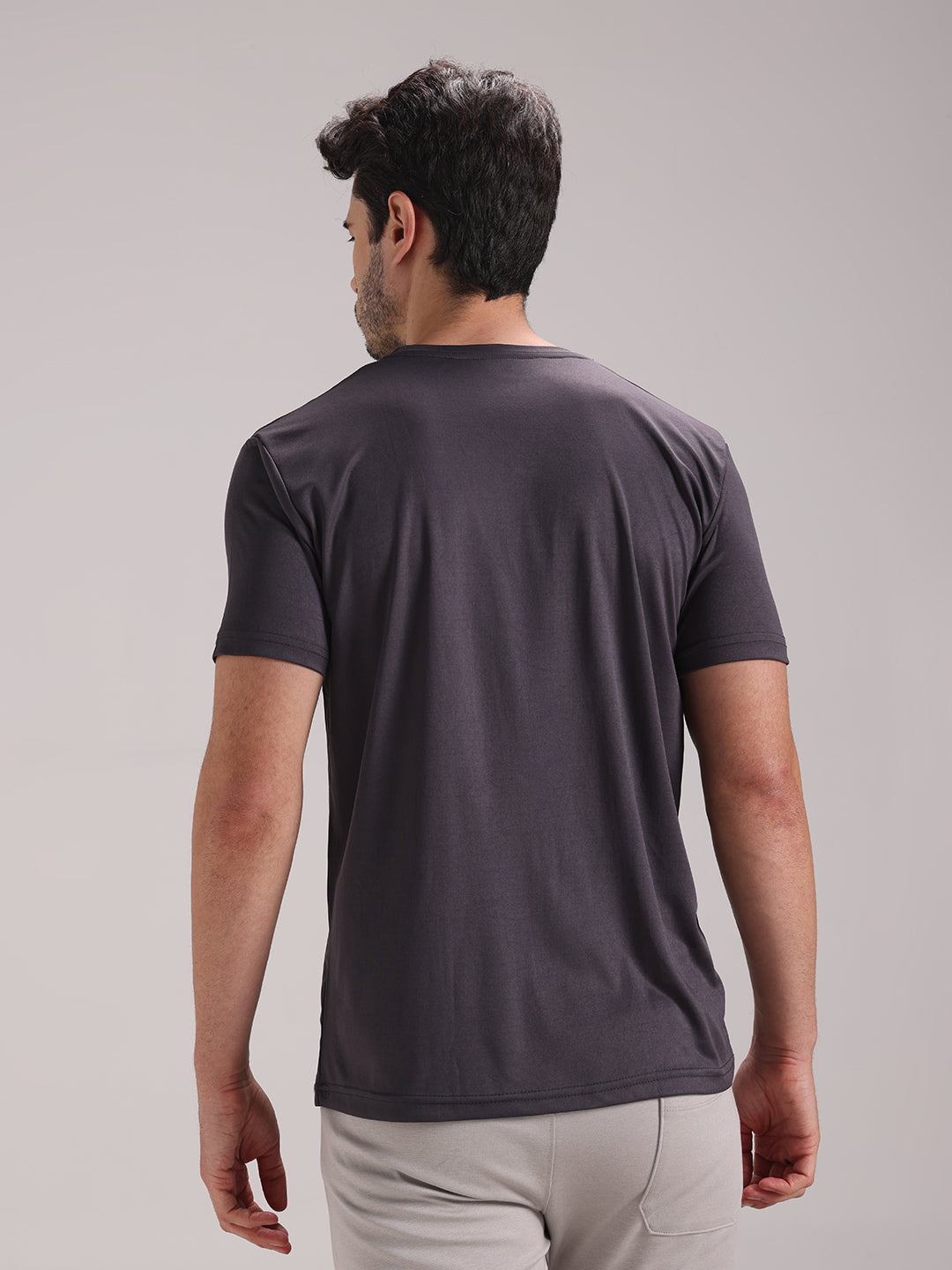 Men's Granite Grey Dri-Fit Sports T-shirt