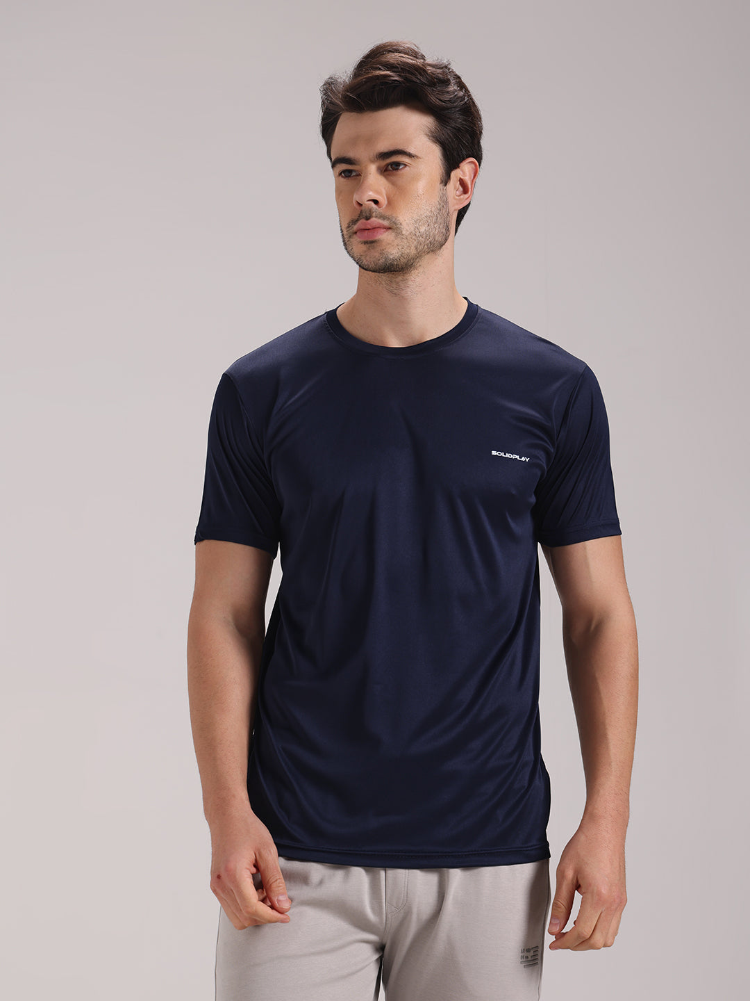 Men's Blue Dri-Fit Sports T-shirt