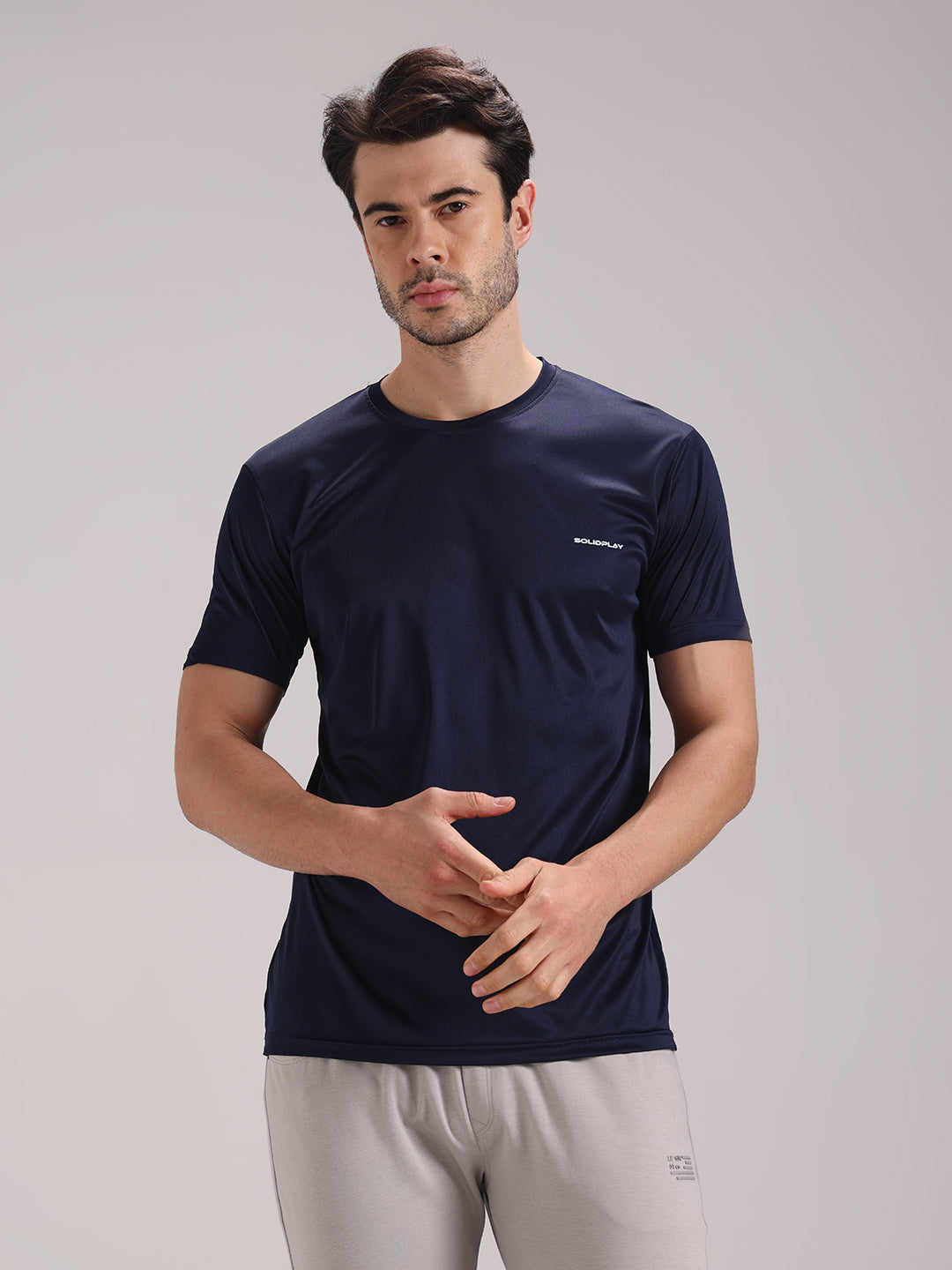 Men's Blue Dri-Fit Sports T-shirt
