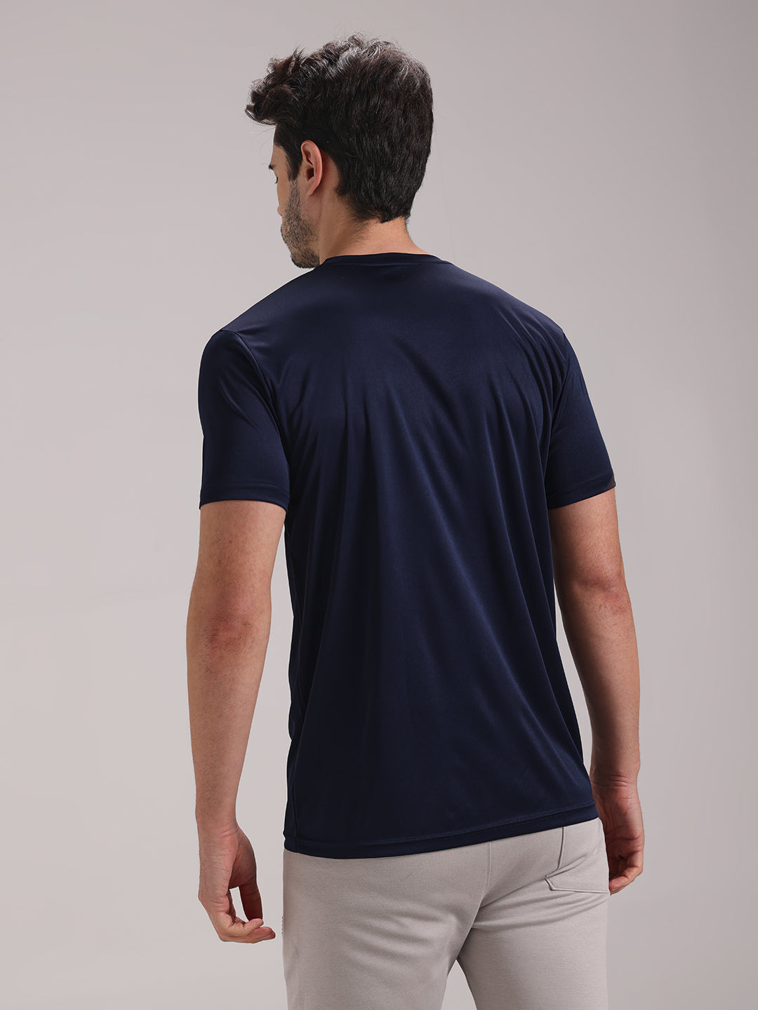 Men's Blue Dri-Fit Sports T-shirt