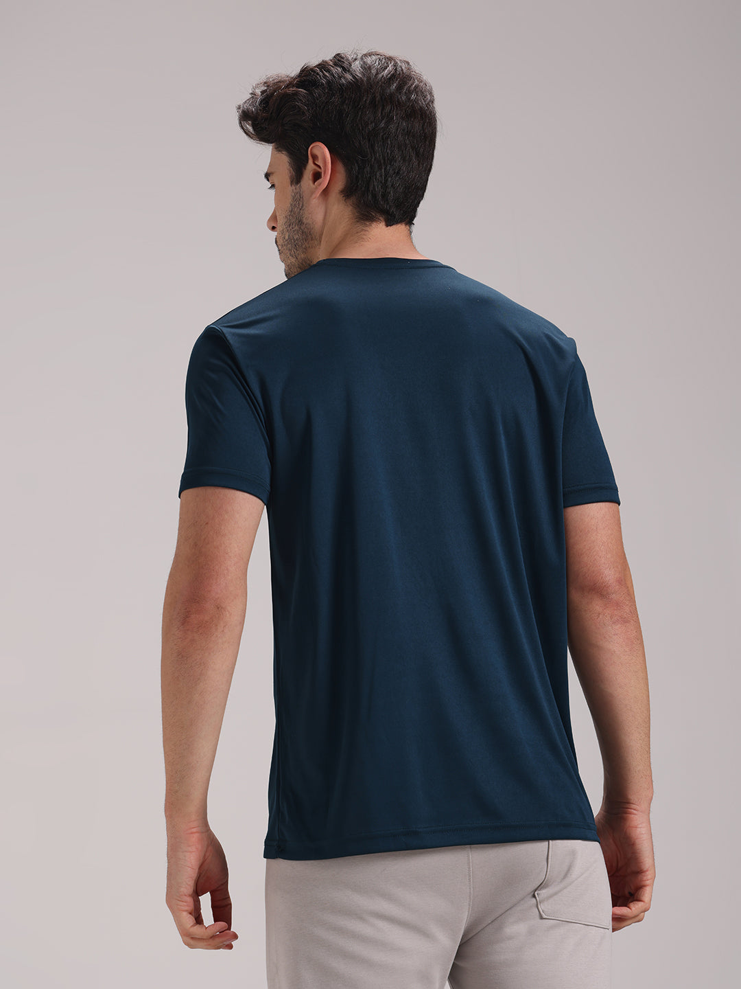 Men's Turquiose Green  Dri-Fit Sports T-shirt
